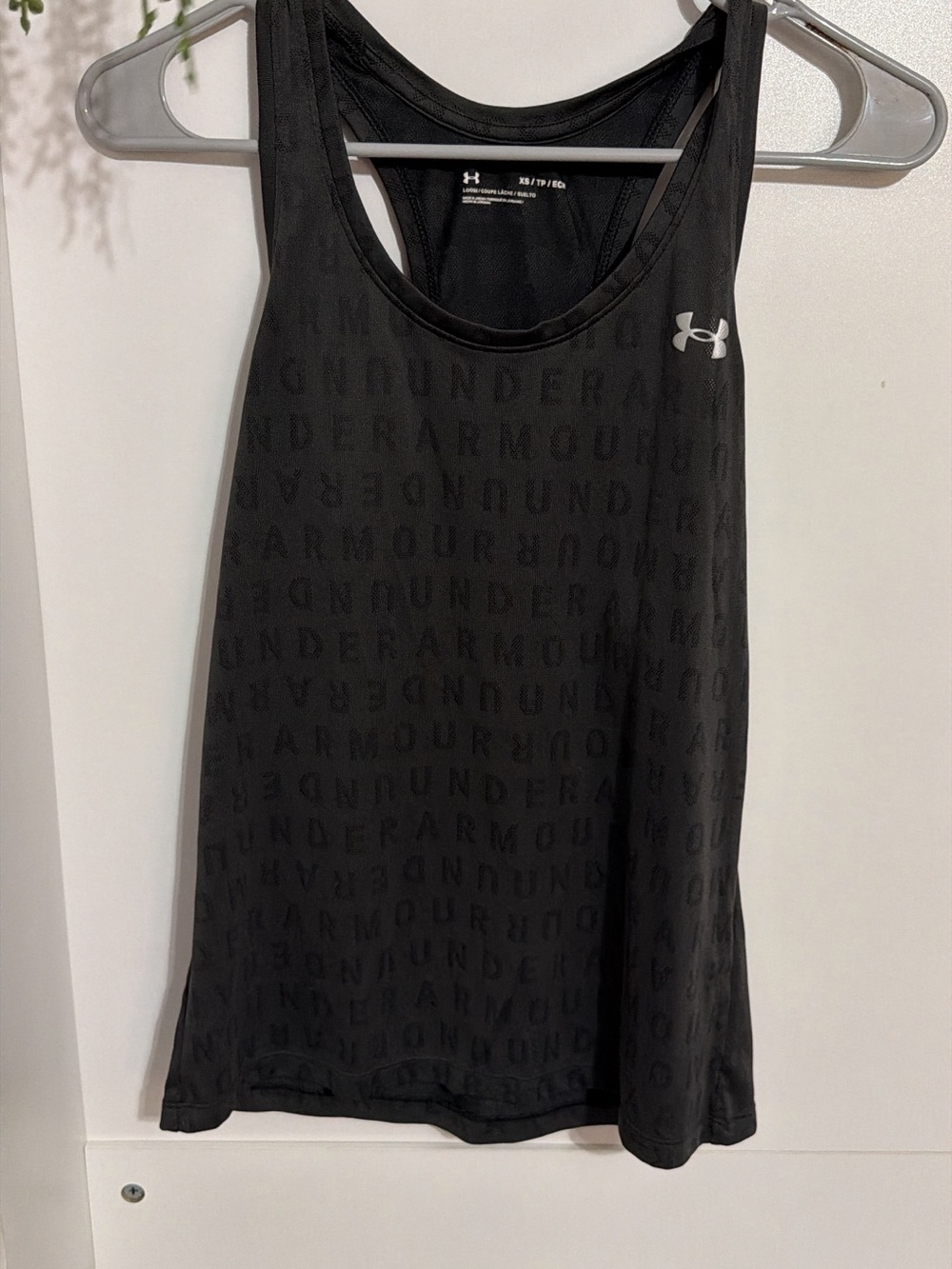 Under Armour Women's Black Logo-Print Racerback Tank